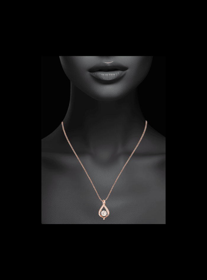 Classic Slider Pendant-NW208-0.85 Ct TW-Rose | Anvaya Canada