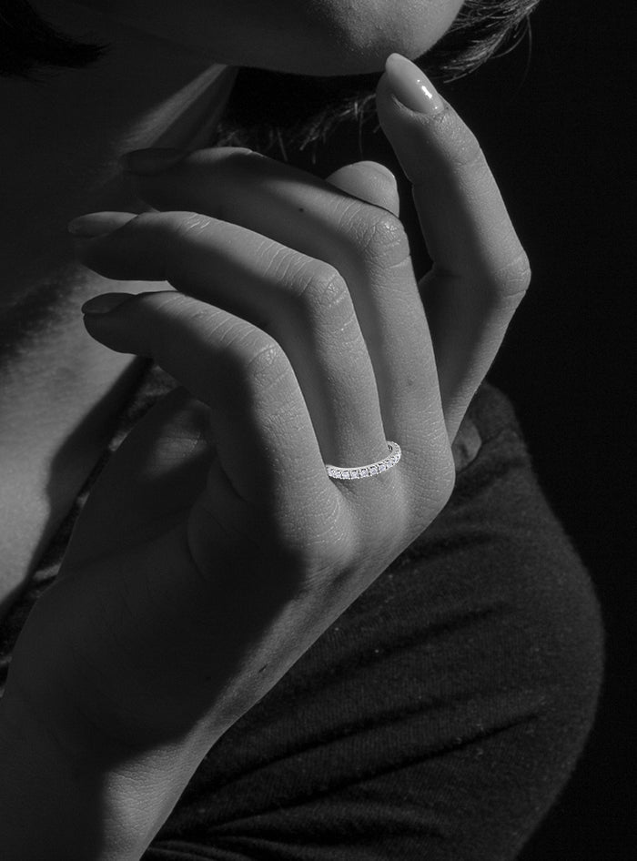 Round Diamond Wedding Band-0.45Ct TW-White