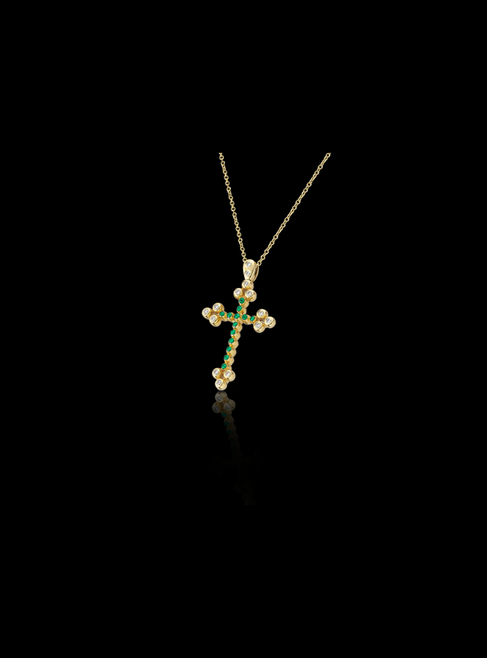Royal Green Modern Pendant-0.15 Ct TW-Yellow