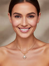 Radiant Floral Pendant-1.25 Ct TW-Yellow | Anvaya Canada