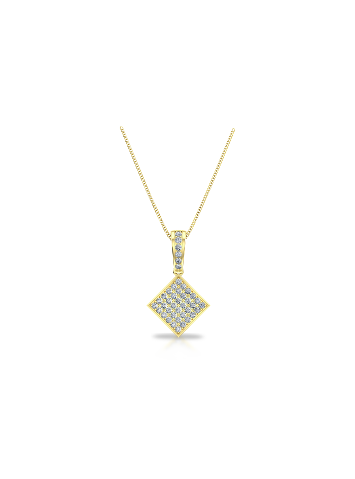 Diamond Fashion Matching Earrings & Neckwear Set-1.00 Ct TW Gold 14K Yellow / Lab Grown Diamond / Excellent-FG-VS-Gold 14K White / Lab Grown Diamond / Excellent-FG-VS-Gold 14K Rose / Lab Grown Diamond / Excellent-FG-VS-Yellow