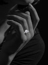 Classic Halo Engagement Ring-2.00 Ct TW-White | Anvaya Canada