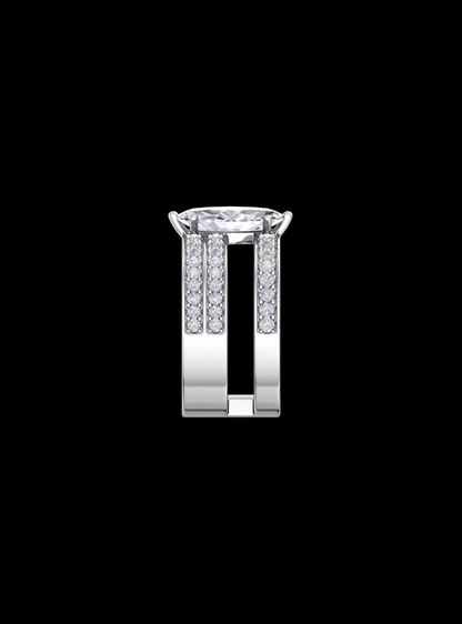 Premium  Bridal Triple Ring Set-2.75 Ct TW-White