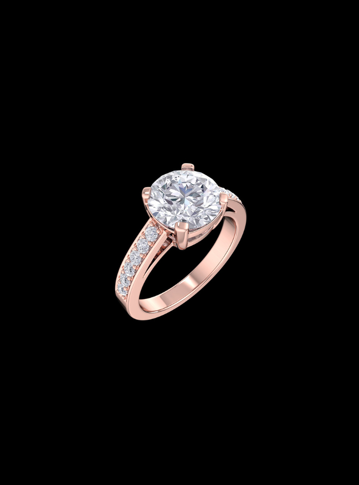 Premium Engagement Ring-2.20 Ct TW-Rose