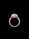 Royal Crown Engagement Ring-2.60 Ct TW-Rose | Anvaya Canada