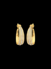 Premium Crescent Hoop Earring-1.65 Ct TW-Yellow | Anvaya Canada