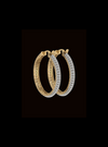 Boucles d'oreilles créoles milgrain deux tons - 2,20 carats poids total | Anvaya Canada