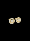Mens Cufflinks-Round Diamond-0.55 Ct TW-Yellow | Anvaya Canada