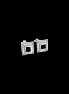 Mens Cufflinks-Round Diamond & Black Enamel-0.60 Ct TW-White | Anvaya Canada
