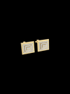 Mens Cufflinks-Round Diamond-0.60 Ct TW-Yellow | Anvaya Canada