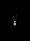 Diamond Solitaire Pendant-4 Prong Basket-0.25 Ct TW-Yellow | Anvaya Canada