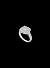 Asscher Cut Milgrain Engagement Ring-1.85 Ct TW-TwoTone-WY | Anvaya Canada