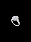 Oval Halo Engagement Ring-1.50 Ct TW-White | Anvaya Canada