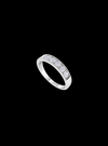 Milgrain Wedding Band-0.55 Ct TW Gold 14K White / Lab Grown Diamond / Excellent-FG-VS-White | Anvaya Canada