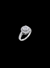Half Eternity Round Halo Engagement Ring-2.25 Ct TW-White | Anvaya Canada