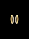 Double Row Diamond Hoop Earring-1.65 Ct TW Gold 14K Yellow / Lab Grown Diamond / Excellent-FG-VS-Yellow | Anvaya Canada