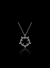 Celestial Charm Diamond Ruby Pendant-0.40 Ct TW-White | Anvaya Canada