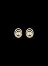 Halo Frame Diamond Stud Earring-1.30 Ct TW-Yellow | Anvaya Canada