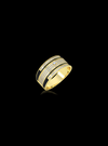 Mens Ring-Diamond & Enamel-0.60 Ct TW - Anvaya Canada-Yellow | Anvaya Canada