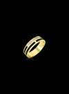 Mens Ring-Diamond & Enamel-0.14 Ct TW-Yellow | Anvaya Canada
