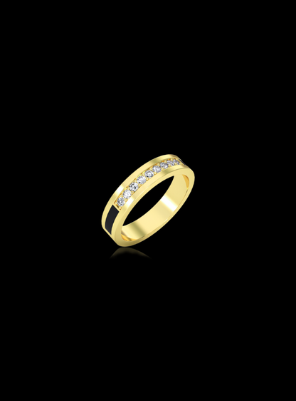 His & Her Wedding Rings-0.75 Ct TW-Yellow