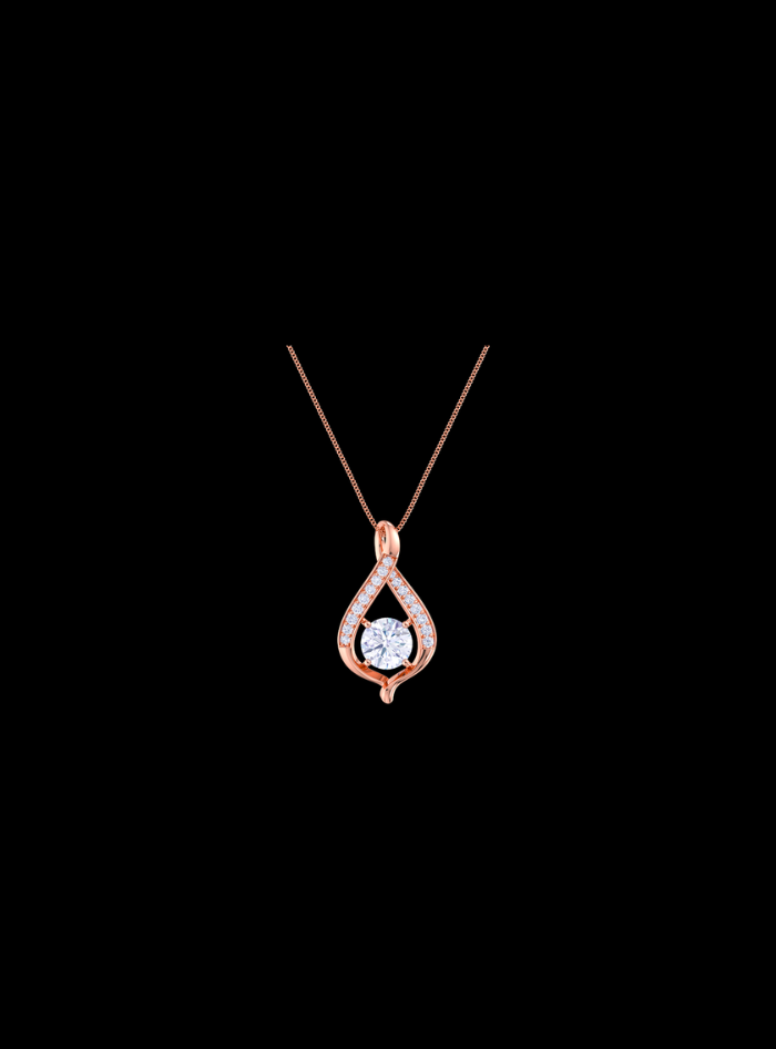 Classic Slider Pendant-0.85 Ct TW-Rose