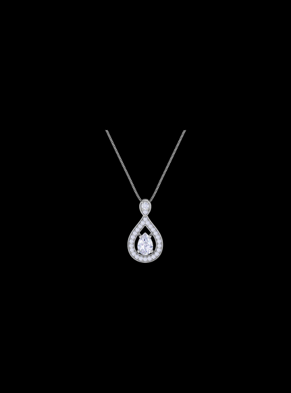 Rain Drop Pendant-0.70 Ct TW-White