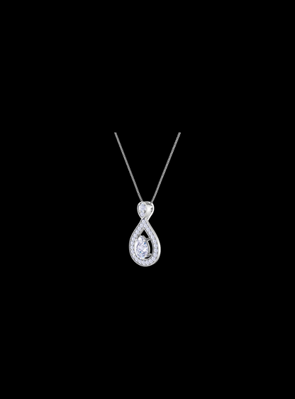 Rain Drop Pendant-0.70 Ct TW-White