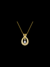 Radiant Loop Pendant-0.95 Ct TW-Yellow | Anvaya Canada