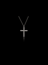 Heavenly Glow Cross Pendant-0.20 Ct TW-White | Anvaya Canada