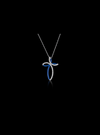Azure Elegance Modern Cross Pendant-0.25 Ct TW-White | Anvaya Canada