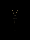 Luminous Faith Cross Pendant-0.09 Ct TW-Yellow | Anvaya Canada