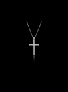 Modern Cross Pendant-0.20 Ct TW-White | Anvaya Canada