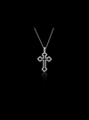 Devotion Cross Pendant-0.25 Ct TW-White | Anvaya Canada