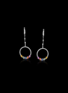 Diamond & Rainbow Color Stone Dangle Earring-3.80 Ct TW-White | Anvaya Canada