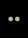 Diamond Cluster Circle Earrings-0.70 Ct TW - Anvaya Canada-Yellow | Anvaya Canada