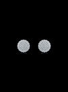 Diamond Cluster Stud  Earrings-1.80 Ct TW - Anvaya Canada-White | Anvaya Canada