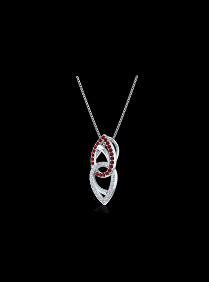 Diamond & Color Stone Fashion Pendant-0.25 Ct TW - Anvaya Canada-White 