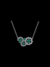 Diamond & Color Stone Floral Fashion Pendant-1.80 Ct TW - Anvaya Canada-White  | Anvaya Canada