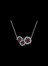 Diamond & Color Stone Floral Fashion Pendant-2.60 Ct TW - Anvaya Canada-White  | Anvaya Canada