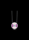 Diamond & Enamel Circle Pendant-0.95 Ct TW - Anvaya Canada-White | Anvaya Canada