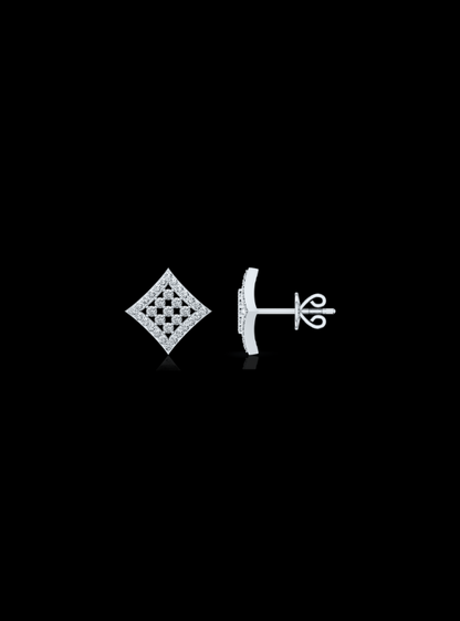 Diamond Fashion Stud  Earrings-0.50 Ct TW - Anvaya Canada-White