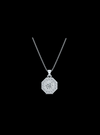 Diamond Halo Octagon Pendant-1.35 Ct TW - Anvaya Canada-White  | Anvaya Canada