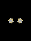 Floral Diamond Stud  Earrings-0.50 Ct TW - Anvaya Canada-Yellow  | Anvaya Canada