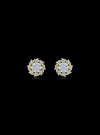 Diamond Flower Earrings-0.60 Ct TW Gold 14K Yellow / Lab Grown Diamond / Excellent-FG-VS-Gold 14K Rose / Lab Grown Diamond / Excellent-FG-VS-Yellow | Anvaya Canada