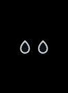 Diamond & Black Spinnel Drop Earrings-0.60 Ct TW Gold 14K White / Lab Grown Diamond / Excellent-FG-VS-White | Anvaya Canada