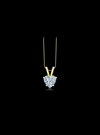 Heart Shape Diamond Solitaire Pendant-4 Prong Basket-0.50 Ct TW - Anvaya Canada-Yellow | Anvaya Canada