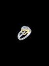 TwoTone Double Heart Split Shank Valentine Ring-0.30 Ct TW Gold 14K TwoTone-WY / Lab Grown Diamond / Excellent-FG-VS-Gold 14K TwoTone-WR / Lab Grown Diamond / Excellent-FG-VS-TwoTone-WY | Anvaya Canada