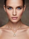 Rain Drop Pendant-0.70 Ct TW-Yellow | Anvaya Canada