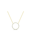 Round Diamond Circle Pendant-0.25 Ct TW - Anvaya Canada-Yellow | Anvaya Canada